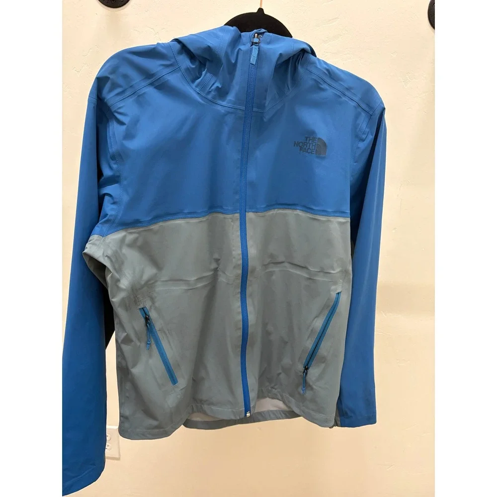 The North Face Mens Apex Flex GTX 2.0 Gore-Tex Hooded Jacket Blue‎ Grey Medium